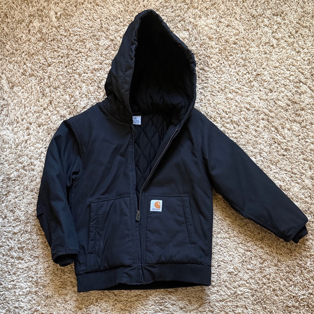 Carhartt Black Jacket with Hood